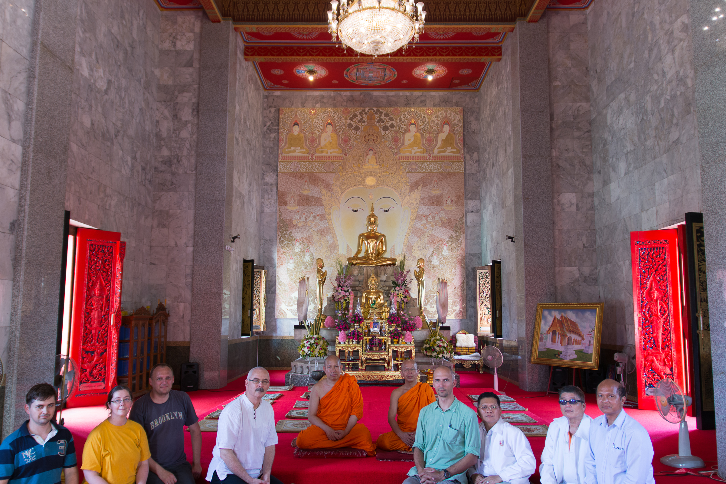 The DGBC delegation were invited by three abbots to visit their monasteries.
