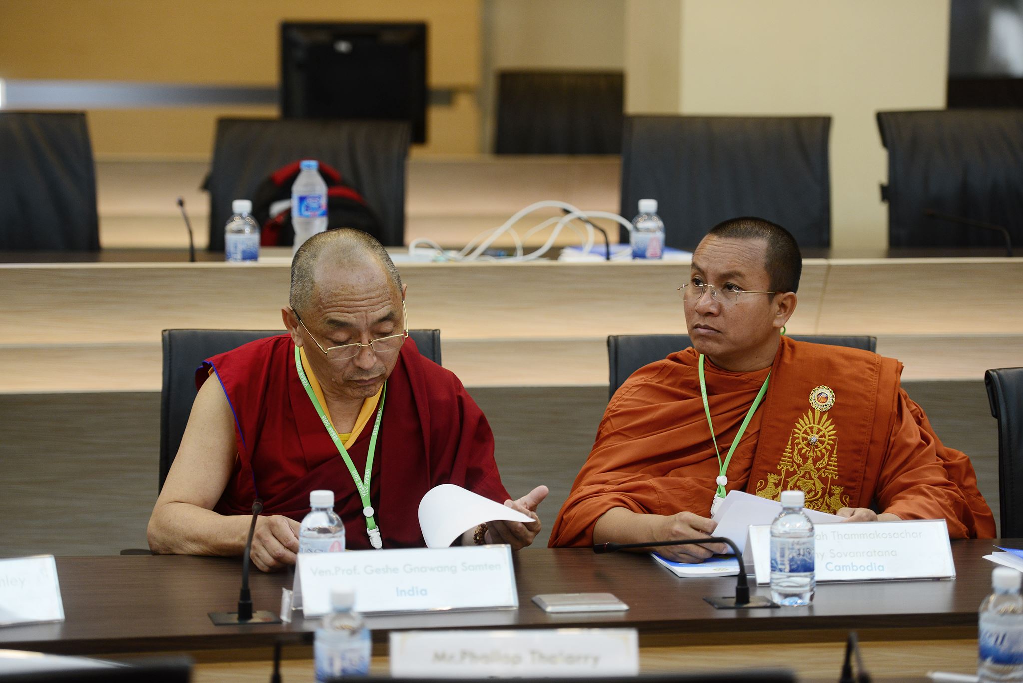 A Buddhista Egyetemek Nemzetközi Szervezetének ülése Thaiföldön a Vészákh ünnepség előtt.